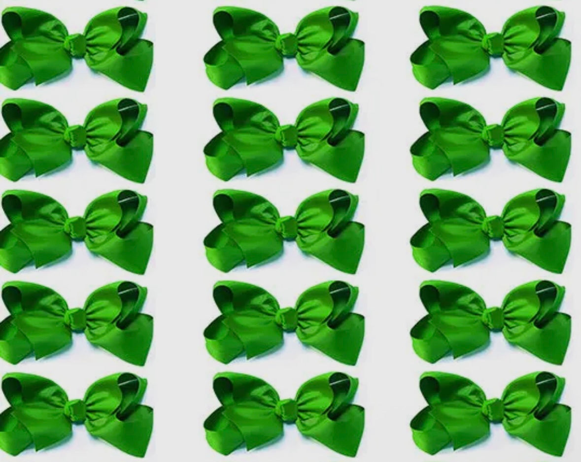 Green 4” Bow