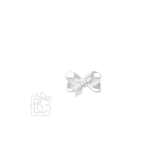 White 3.5" Bow on Clip