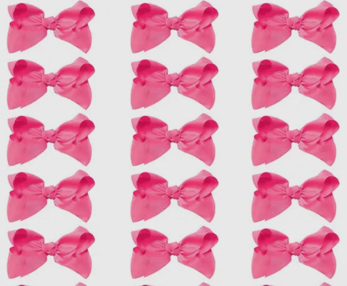 Hot Pink 4” Bow