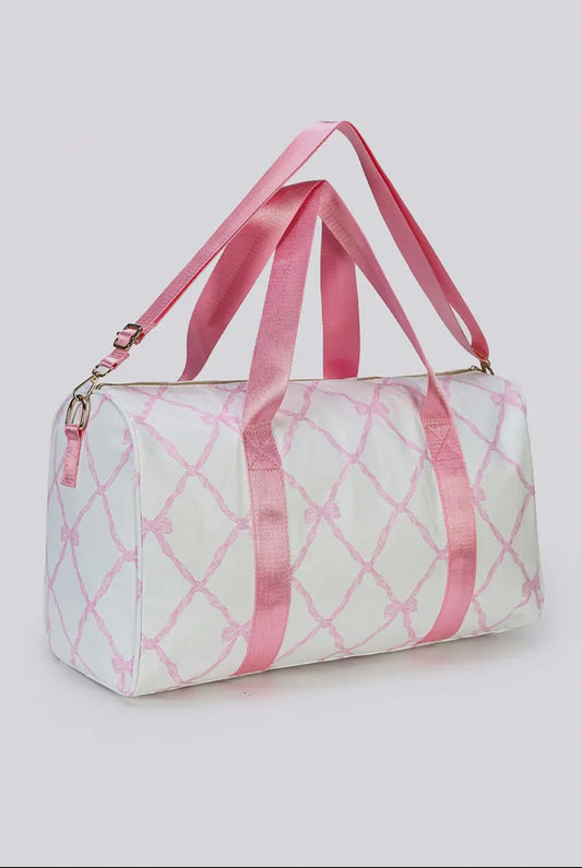 Bow Printed Duffel Bag