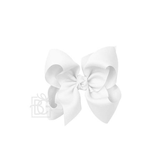 White 5.5" Bow on Clip