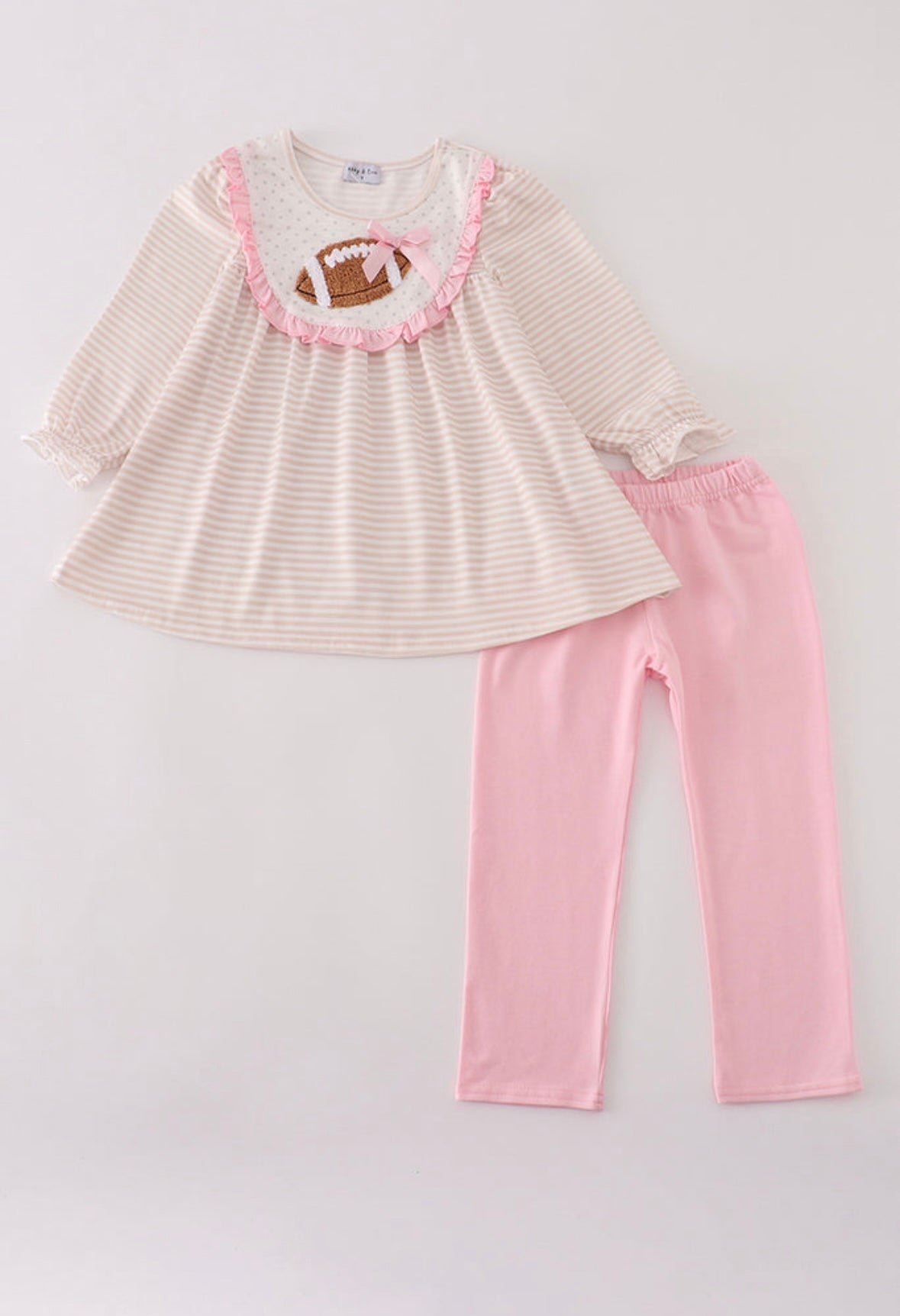 Pink Football French Knot Pants Set